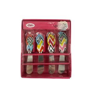 Boston Warehouse Flip Flop Sandal Cheese Butter Spreaders Set of 4 NIB